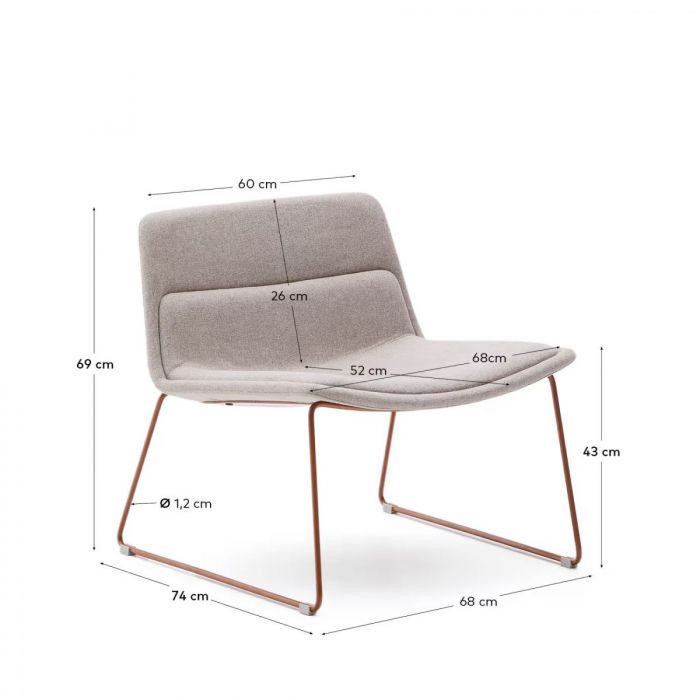 Кресло Zaha Beige Terra - дизайнерские товары на Take&Live