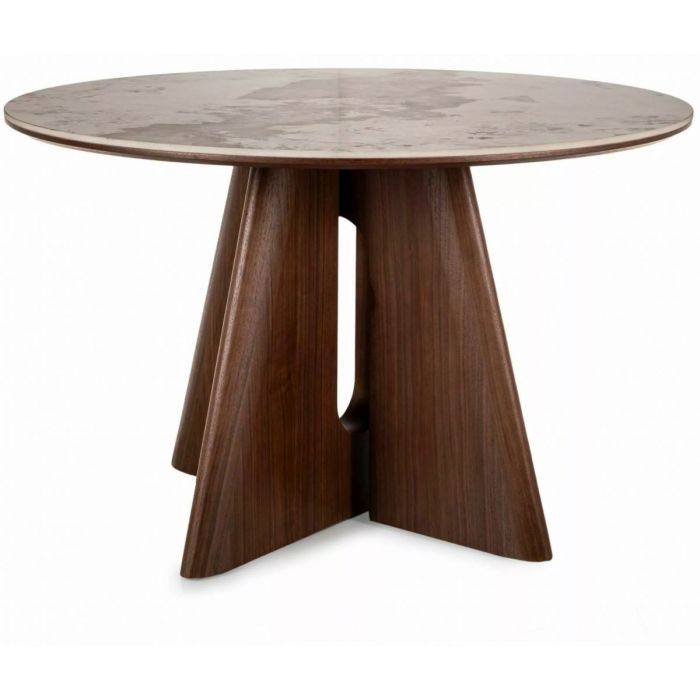 Стол круглый Alza Walnut Стол круглый Alza Walnut - дизайнерские товары на Take&Live