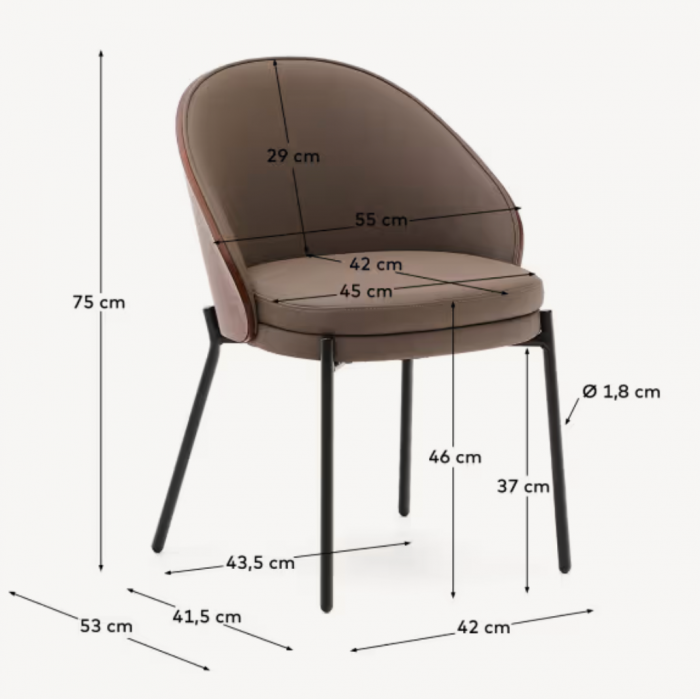 Стул Eam Eco Brown - дизайнерские товары на Take&Live