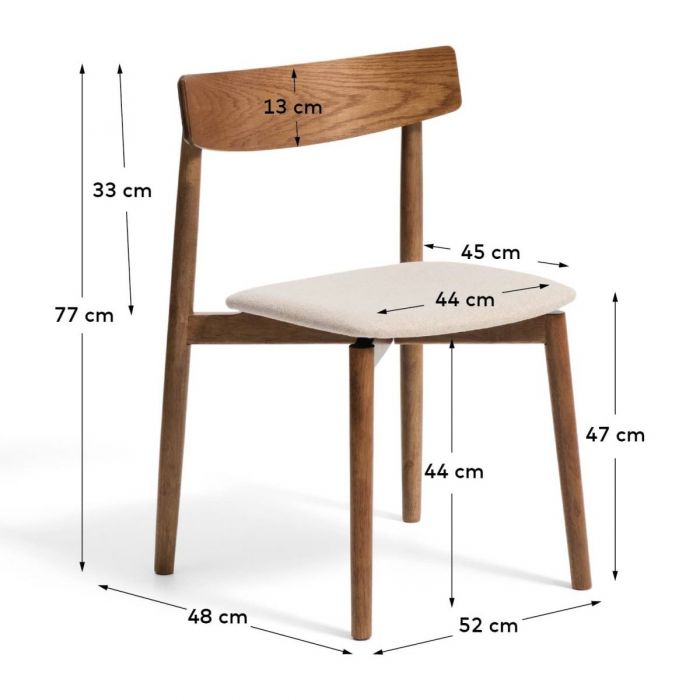 Стул Eva Textile Brown - дизайнерские товары на Take&Live