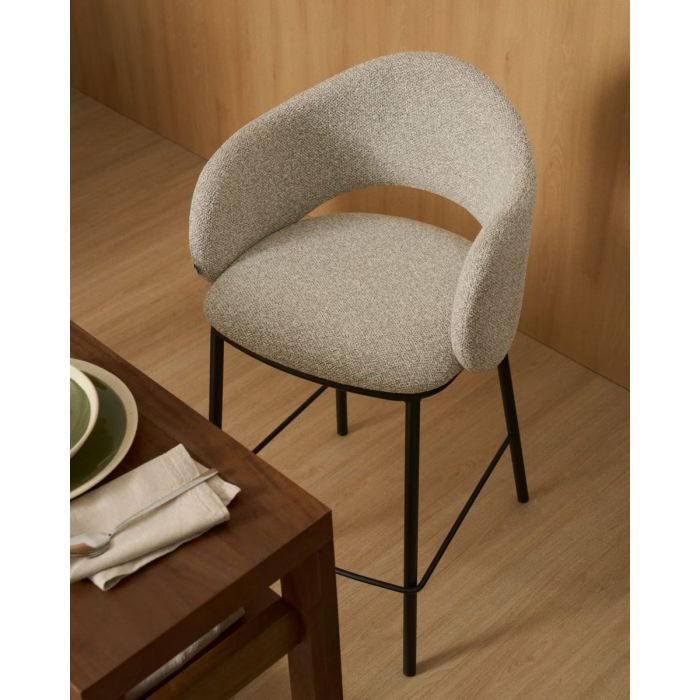 Стул полубарный Maina Beige Black Стул полубарный Maina Beige Black - дизайнерские товары на Take&Live