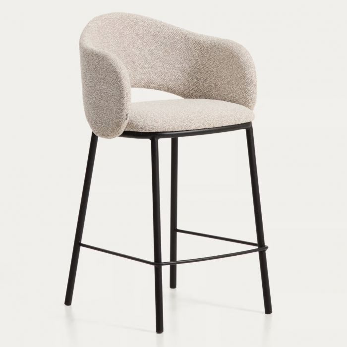 Стул полубарный Maina Beige Black Стул полубарный Maina Beige Black - дизайнерские товары на Take&Live