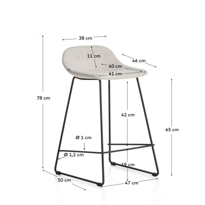 Стул полубарный Zaha Simple Light Стул полубарный Zaha Simple Light - дизайнерские товары на Take&Live