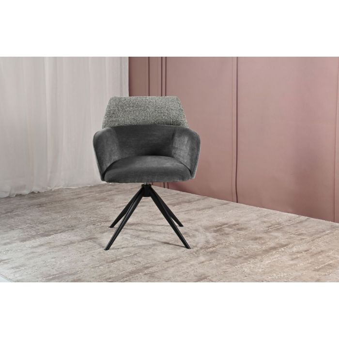 Стул поворотный VT-165 Grey Black - дизайнерские товары на Take&Live