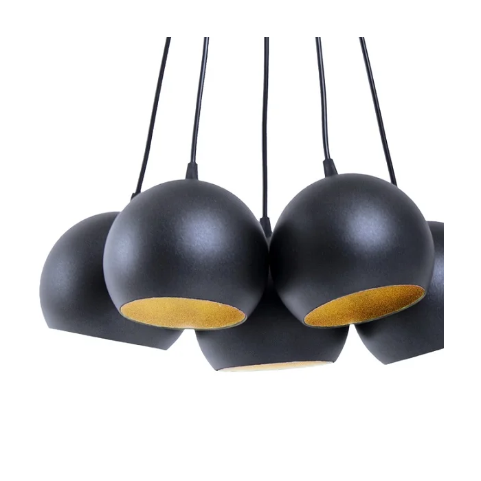 Светильник подвесной Bowl С150-5 Black Gold - дизайнерские товары на Take&Live