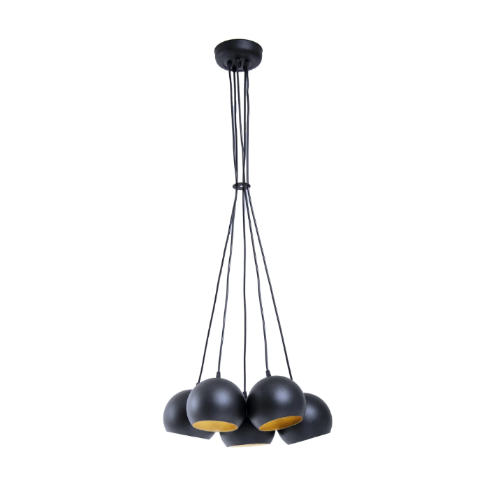 Светильник подвесной Bowl С150-5 Black Gold - дизайнерские товары на Take&Live