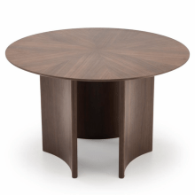 Стол круглый Cal Walnut - дизайнерские товары на Take&Live
