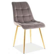 Стул Chrome Chic Grey Gold - дизайнерские товары на Take&Live